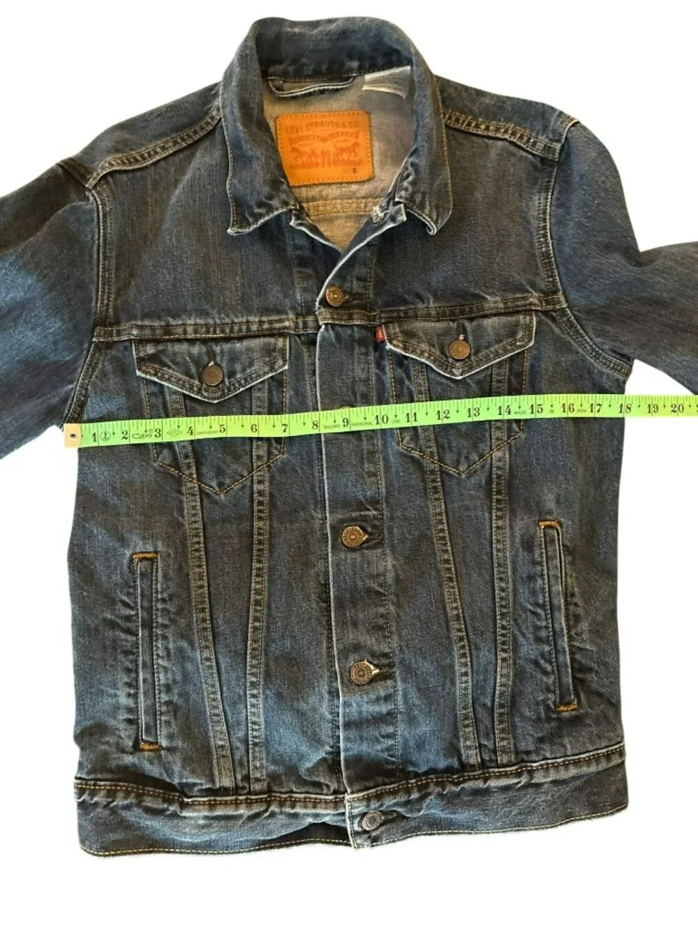 Levi's Denim Button-Up Classic Fit 100% Cotton Trucker Jacket  S